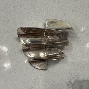 Sterling Silver Abstract Brooch 925